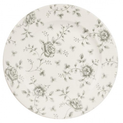 Купить тарелка мелкая 30,5см vintage prints, цвет grey rose chintz rcgvp111 – цена от завода, доставка до двери | RuOborudovanie.ru