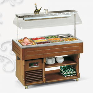 Стол шведский подогреваемый паровой Isola 4 M Bm свет.орех