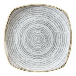 Купить тарелка мелкая квадратная 21,5см, без борта, цвет stone grey, studio prints spsgsp91 – цена от завода, доставка до двери | RuOborudovanie.ru
