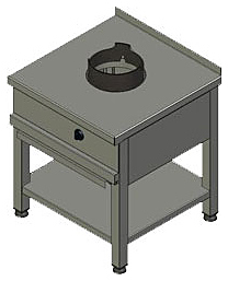 Плита газовая Вулкан-Heidebrenner Ksw01 Wok арт.8589