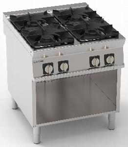 Плита 4 конфорочная 900 серии Tecnoinox Pcg8Fg9 313016 газ