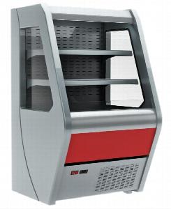 Минигорка холодильная F 13-07 Vm 0,7-2 (Carboma 1260/700 вхсп-0,7) декор красный