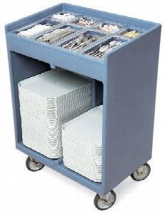 Тележка Cambro для подносов/стол приборов син-сер Tc1418 401