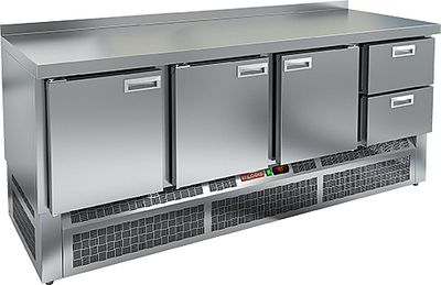 Стол охлаждаемый Hicold GNE 1112/TN стол охл.(-2+10), 3 двери, 2 ящ, 1970х700х850, ниж.агрегат