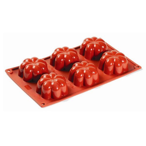 Форма силик. для зам. И вып. "Formaflex шарлотка" D78Мм H36Мм, 110мл, 6 ячеек Fr077