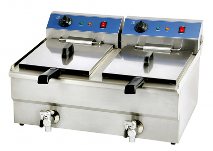 Фритюрница Kocateq BEF132V (2 ванны 13+13л) электрическая настольная