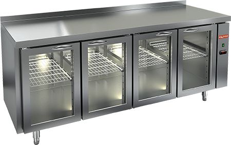 Стол с охлаждающим шкафом Шкафом со стеклом Двер.Hicold Gng 1111 Ht P без агрегата