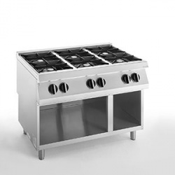 Купить плита газовая 6 конфорочная 900 серии apach chef line slrrg129cs – цена от завода, доставка до двери | RuOborudovanie.ru