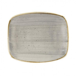 Купить блюдо прямоугольное chefs 15,4х12,6см, без борта, stonecast, цвет peppercorn grey spgsobl11 – цена от завода, доставка до двери | RuOborudovanie.ru